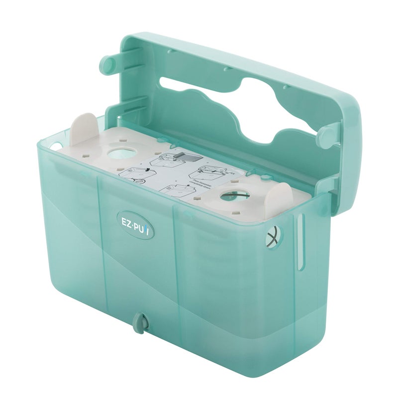 EZPULL EZbrnd Countertop SLIMFOLD Hand Towel Dispenser for Kitchen/Bathroom/Office/RV/Airbnb, Guest Towel Holder, Turquoise - Image 4
